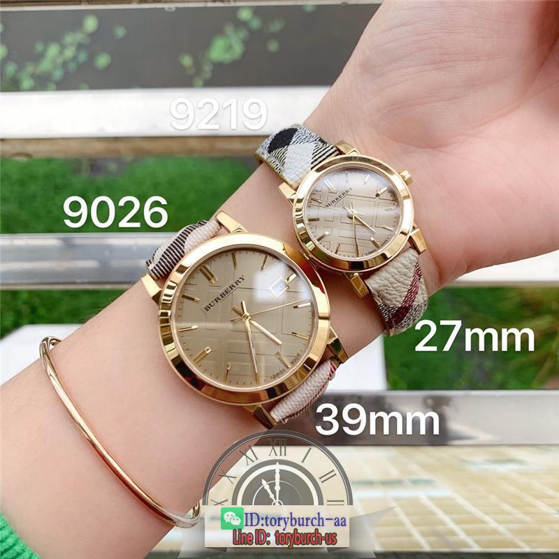 Burberry couple quartz watch runway chrono wristwatch casual fashion watch Bu9026