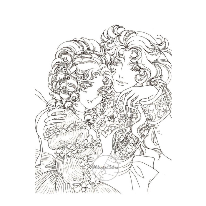 Jual DISKON SPESIAL ROSE OF VERSAILLES COLORING BOOK BUKU MEWARNAI ...