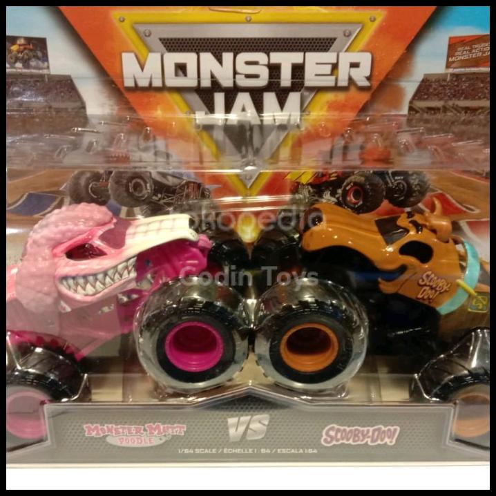 Jual Monster Jam Mutt Poodle Vs Scooby Doo Double Showdown Spin Master ...