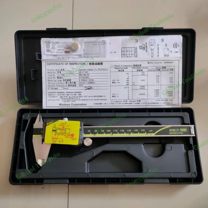 Jual Sigmat Digital Mitutoyo 150Mm 6Inch Cd6"Asx Caliper Digital