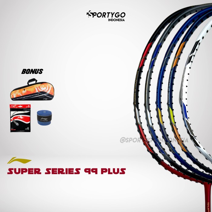 Jual RAKET LINING SUPER SERIES SS 99 PLUS (FREE TAS, SENAR, GRIP ...