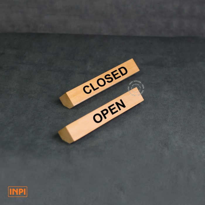 Jual Sign Open - Closed - Papan Penanda Buka Tutup - Open Closed ...