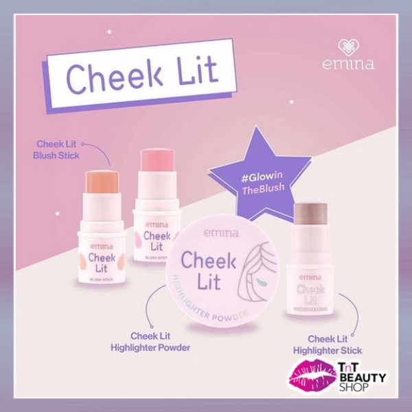Jual TERBAIK Emina Cheeklit Blush and Highlighter Stick Highlighter