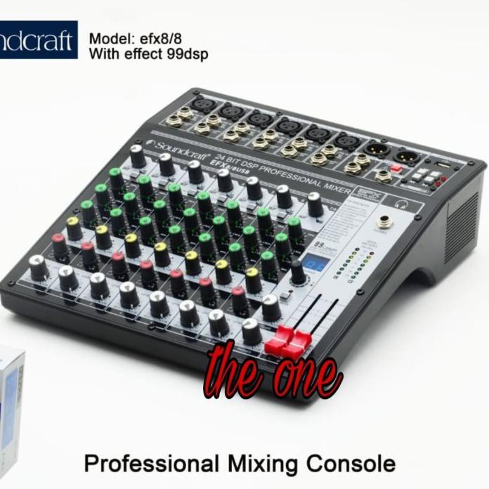 Jual Promo Mixer Soundcraft 8 Channel Efx8 (New) Shopee Indonesia