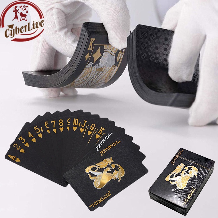 Jual LARIS MANIS 24K Kartu Remi Poker Capsa Plastik Anti Air / Gold ...