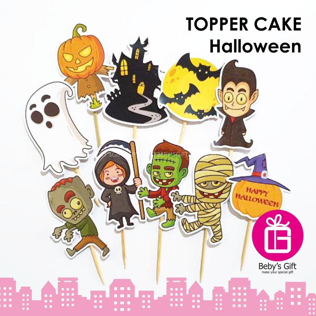 Jual Hiasan Kue Tema Halloween, Topper Cake Anti Mainstream Tusukan ...