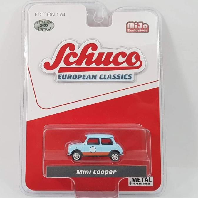 Miniature Schuco Mini Cooper Rouge – Toit Blanc, 1/72, Métal, En Boîte