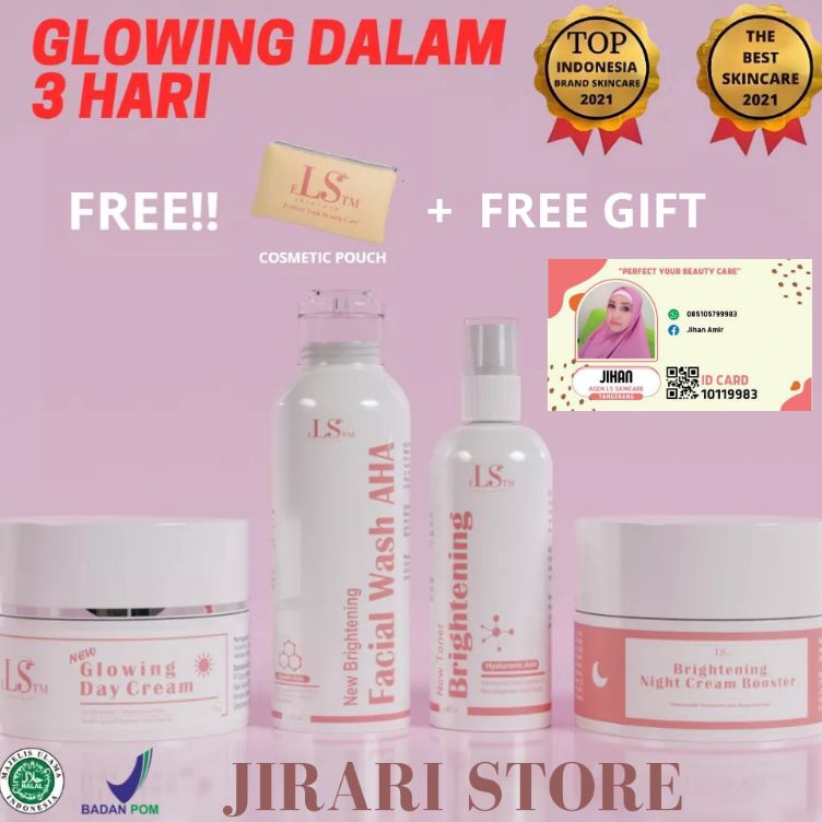 Jual TERLARIS LS SKINCARE PAKET GLOWING BRIGHTENING BOOSTER ORIGINAL ...