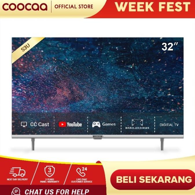 Jual Promo Coocaa 32 Inch Digital Smart Tv Model Coocaa 32s3u 32s3