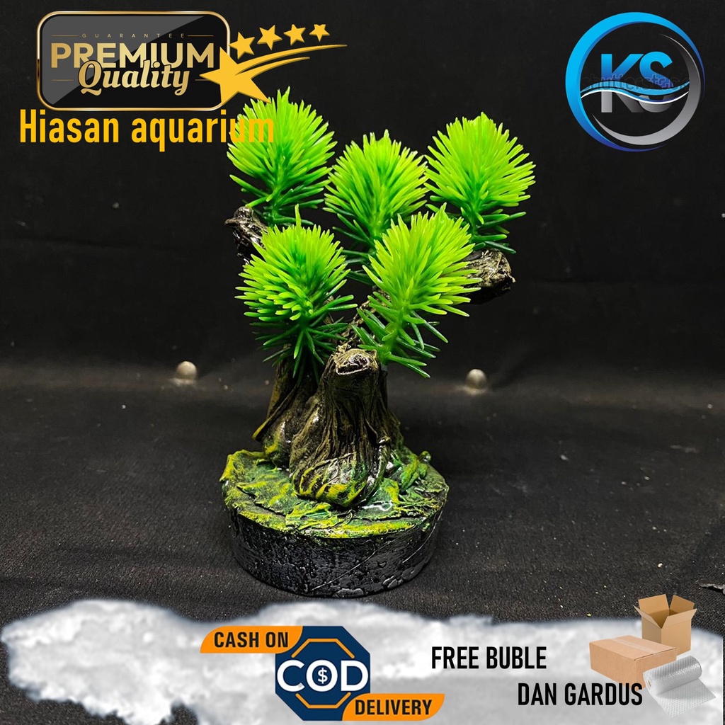 Jual Hiasan Aquarium Ornamen Aquarium Hiasan Bonsai Sintetis Mini