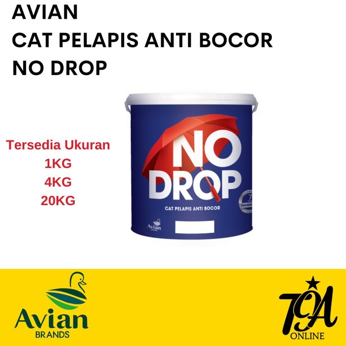 Jual Cat Tembok Pelapis Anti Bocor No Drop Avian 1kg 001 Transparan Shopee Indonesia 2231