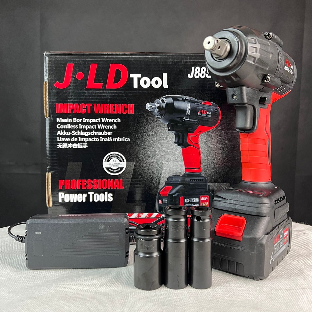 Jual Impact wrench Cordless JLD Tool 88vf Jumbo Pembuka baut roda