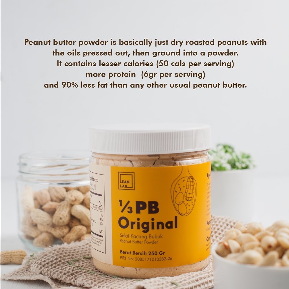 Jual Lean Lab 1/3 PB Selai Kacang Bubuk 250 gram (Peanut Butter Powder ...