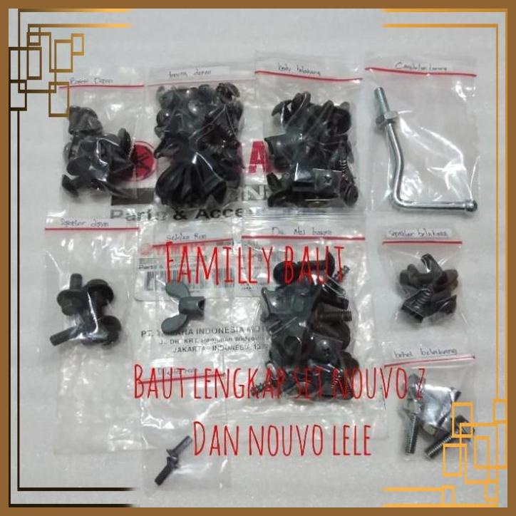 Jual [Bdm] Baut Set Lengkap Full Body Yamaha Nouvo Z Dan Nouvo Lele