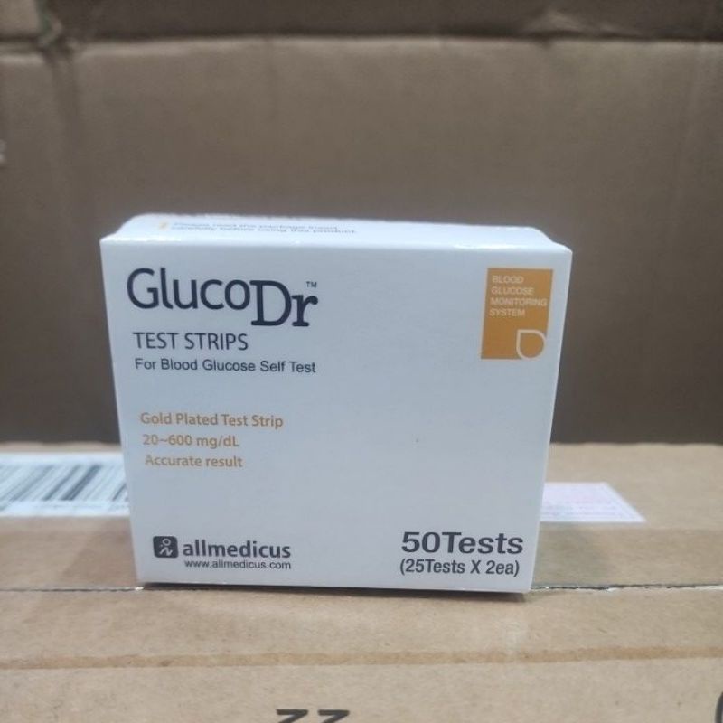 Jual Gluco dr test strips isi 50 pcs Shopee Indonesia