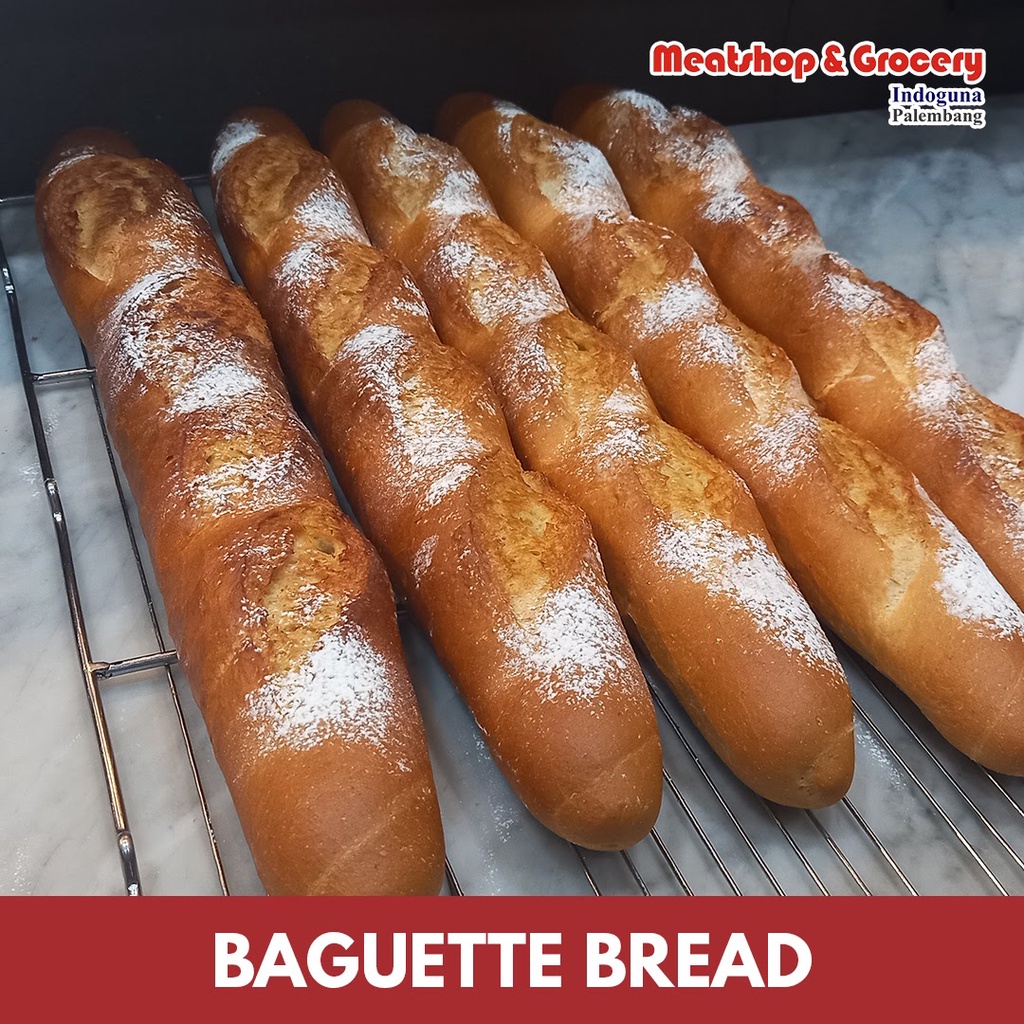Jual Baguette Bread | Roti Baget 40cm | Meatshop Indoguna Palembang ...