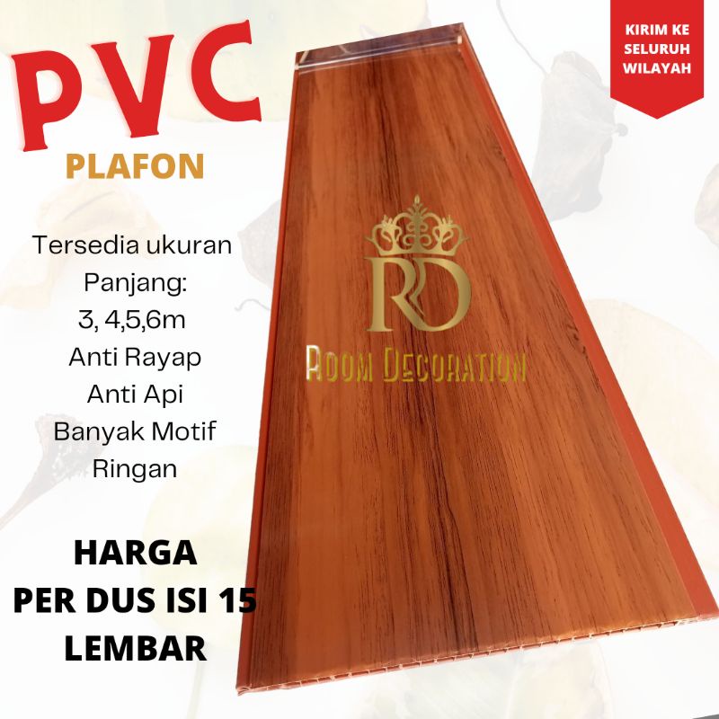 1 Dus Plafon Pvc 5 Meter Isi Berapa