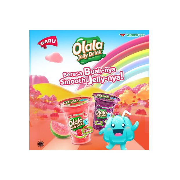 Jual 1 Dus Olala Jely Drink Isi 24 Cup Rasa Anggur | Shopee Indonesia