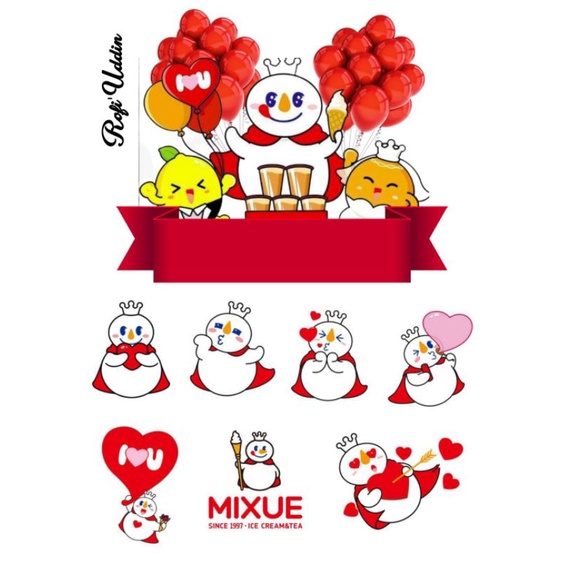 Jual topper ulang tahun mixue | Shopee Indonesia