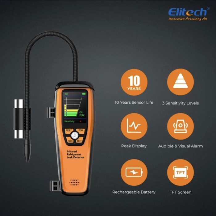 Jual ELITECH ILD-200 DETEKSI KEBOCORAN REFRIGERANT LEAK DETECTOR ...