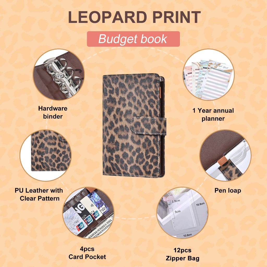Jual A6 Buku Catatan Pola Sapi Kreatif Pengikat Rencana Cetak Macan ...