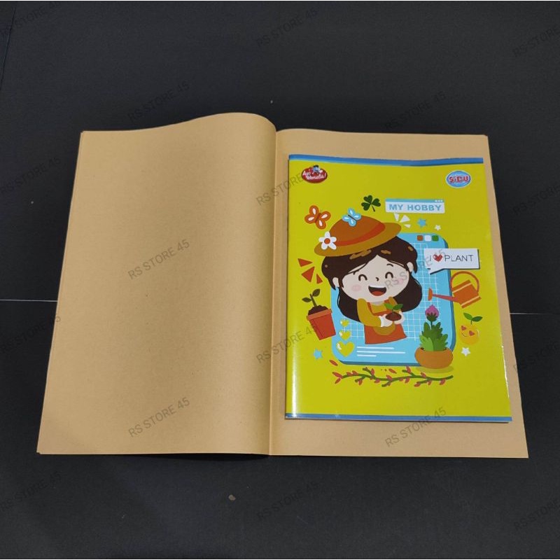 Jual 1 Pak Sampul Buku Coklat Ukuran Sidu Isi 20 Lembar Sampul