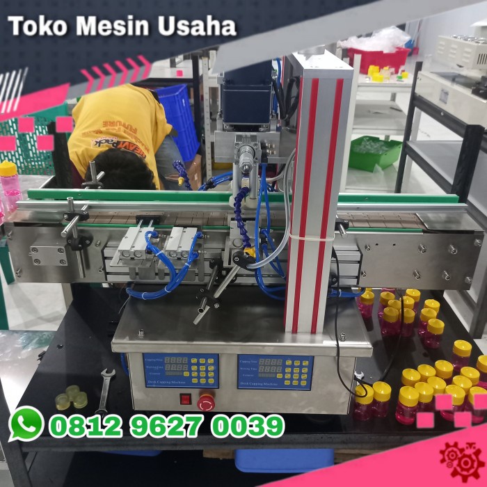 Jual Mesin Capping Penutup Botol Otomatis With Conveyor Shopee Indonesia