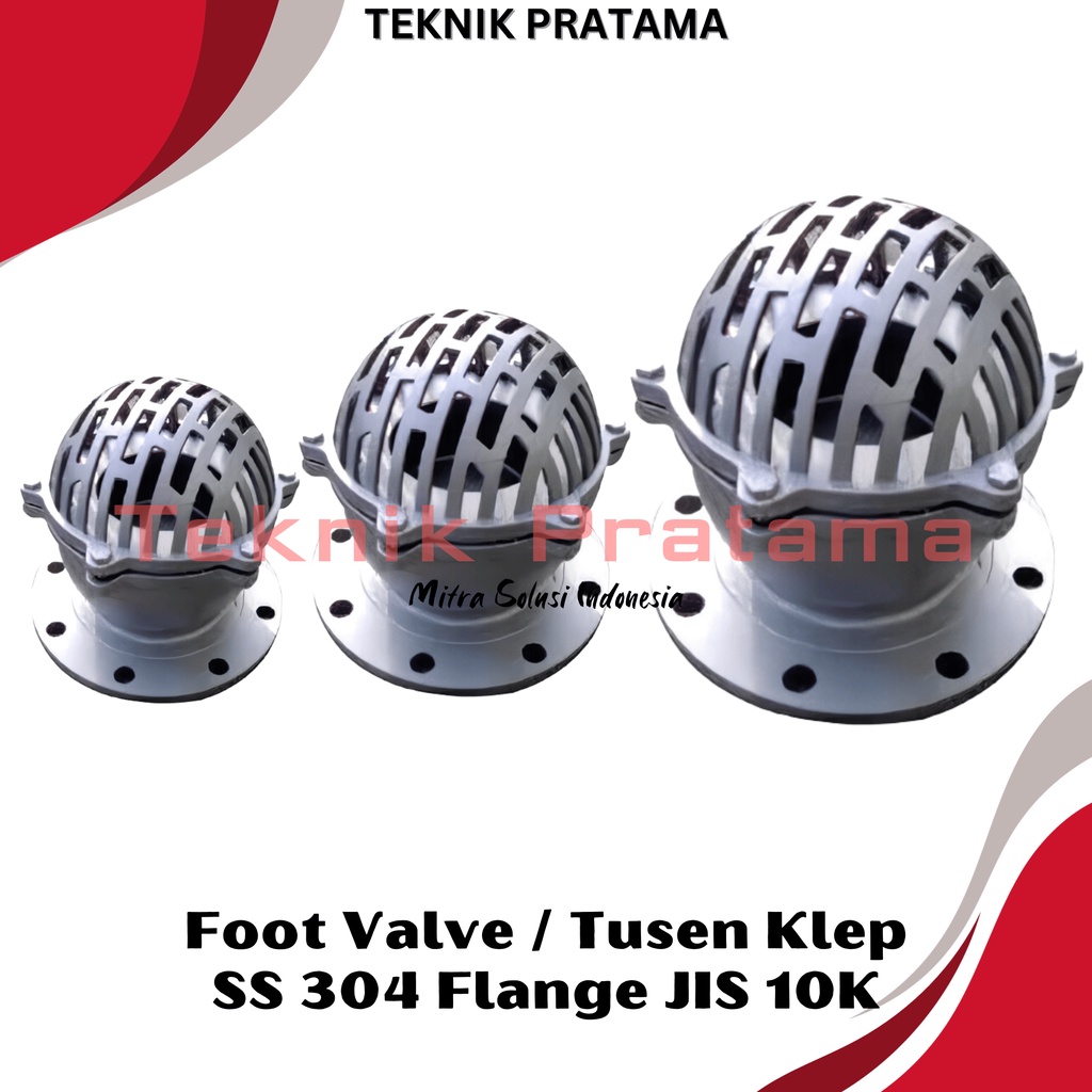 Jual Foot Valve Tusen Klep Stainless Steel Flange Jis K Size