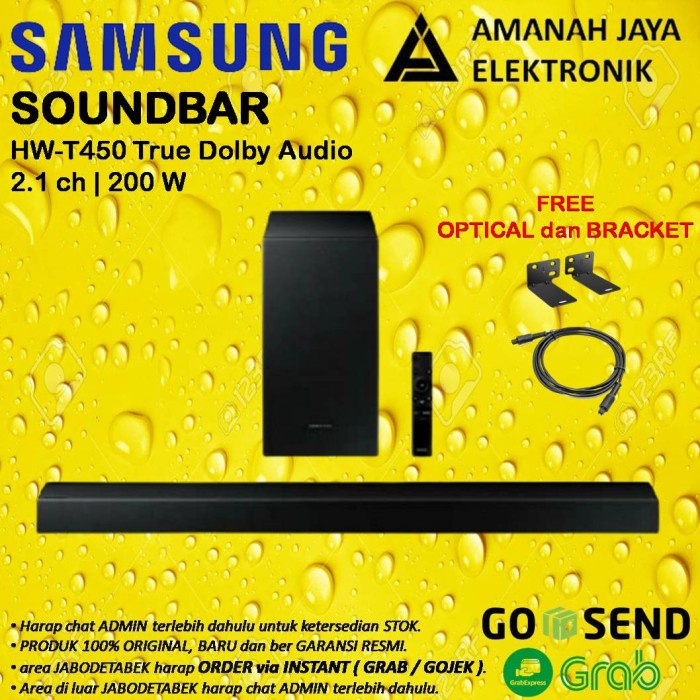 Jual Samsung Soundbar 2.1Ch HwT450 Hwt450 True Dolby Audio 200 W