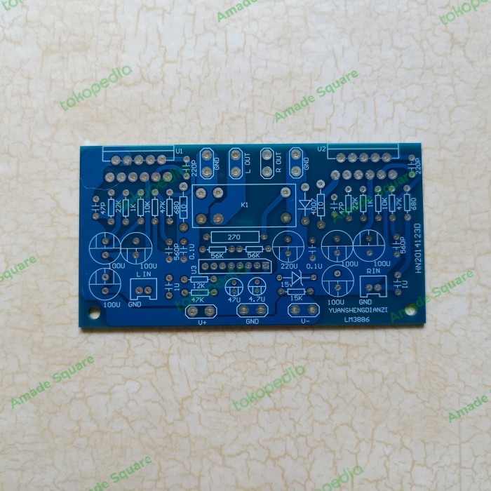 Jual PCB LM3886 dual channel amplifier with SP Protector | Shopee Indonesia