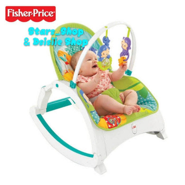 Jual Baru Fisher Price Rainforest Friends New Born To Toddler Portable Rocker Terbaru Shopee Indonesia