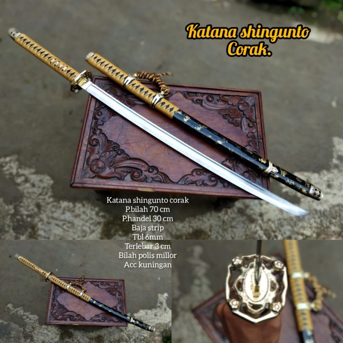 Jual Samurai Katana Shingunto Baja Strip Premium Shopee Indonesia