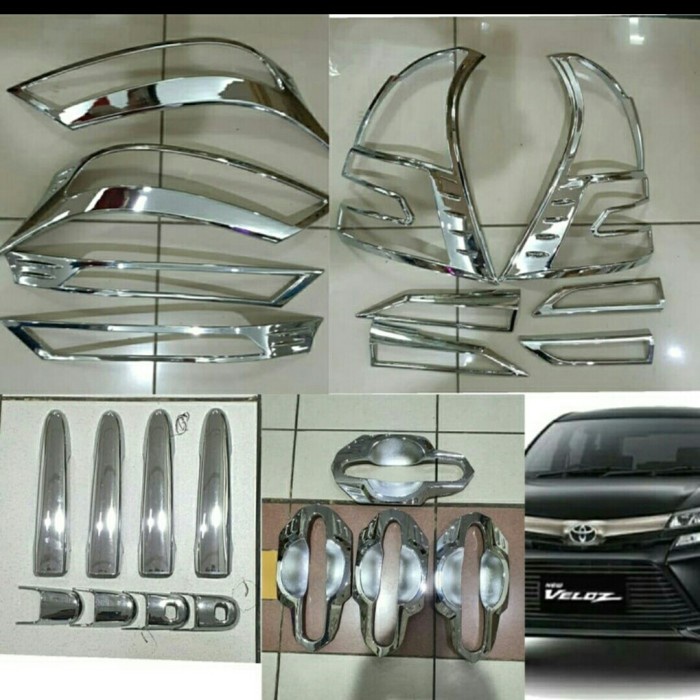 Jual New Ori Paket Garnish Lampu Outer Cover Handle Sporty Chrome All