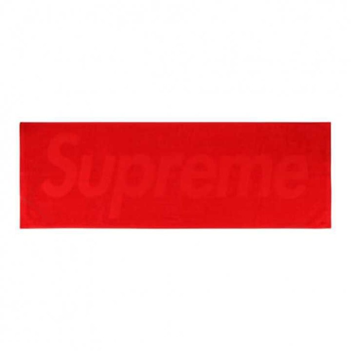 Supreme Terry Logo Hand Towel Red