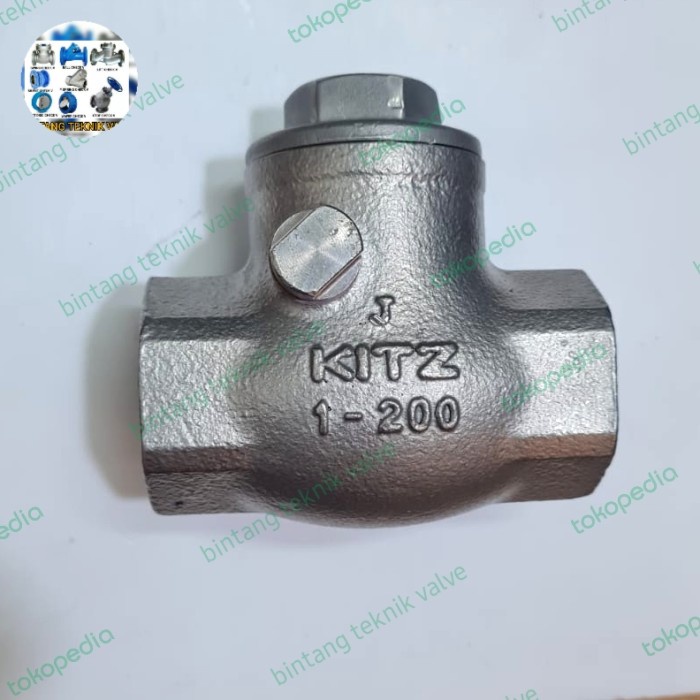 Jual New Ori Swing Check Valve 1 Inch Kitz Stainless Ss304 Class 200
