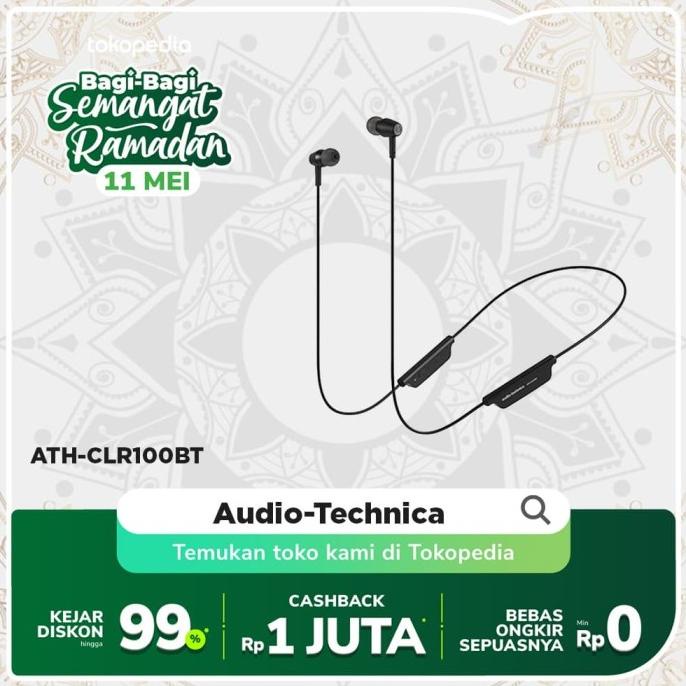 Jual Audio-technica ATH-CLR100BT In-Ear Wireless Bluetooth Headphones ...