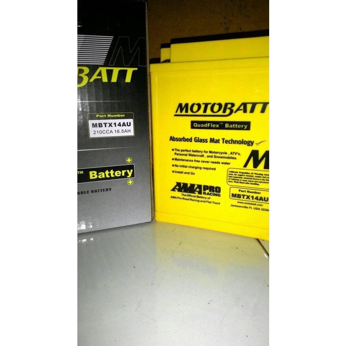 Jual Aki Motor Royal Enfield Motobatt Mbtx14Au Quadflex | Shopee Indonesia