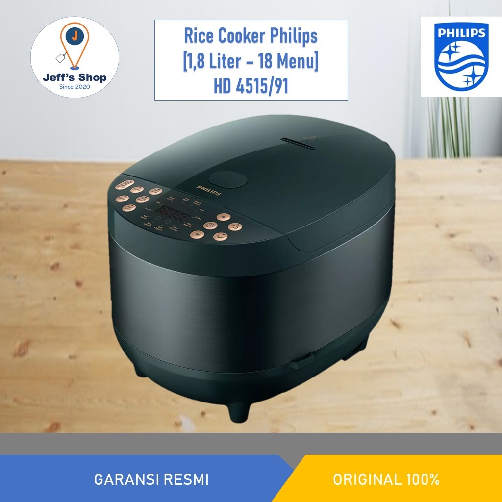 Jual Rice Cooker Philips HD 4515/91 1,8 Liter 18 Fungsi Menu