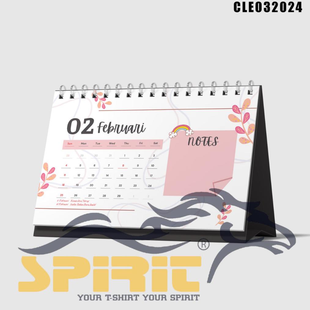 Jual Kalender Aesthetic Calender Meja 2024 Unik Lucu Hiasan Pajangan Meja Kantor Estetik Cod 8741