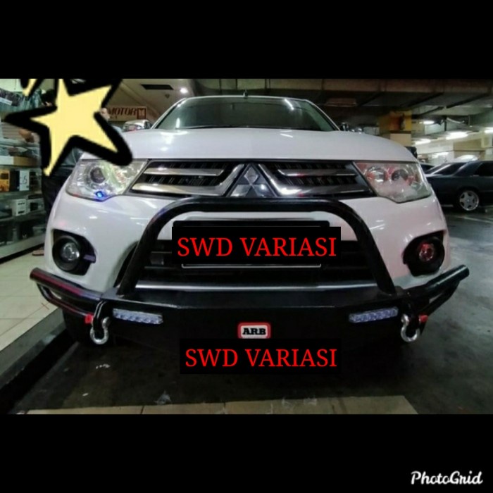 Jual Tanduk Depan Overland Led Mitsubishi Pajero Sport Lama Shopee Indonesia