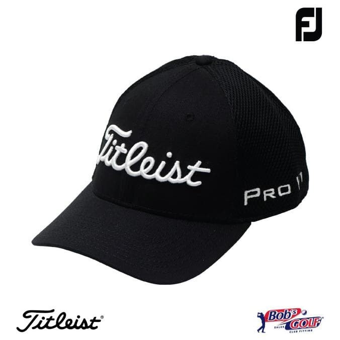 Titleist - Titleist × FOOTJOY × MicroStrategy非売品CAP Titleist Pro V1 FJ FootJoy White Golf Hat Red Lettering