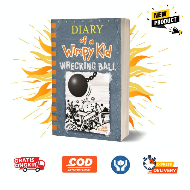 Jual BUKU DIARY OF A WIMPY KID 14 WRECKING BALL ( ENGLISH ) Shopee