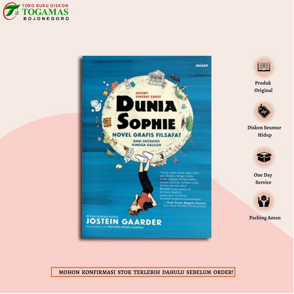 Jual Pre Order Dunia Sophie Novel Grafis Filsafat Dari Socrates Hingga