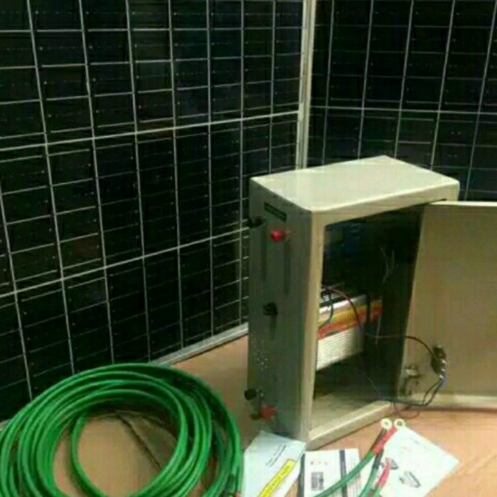 Jual paket solar lighting system panel surya 12 watt 4 bohlam | Shopee ...