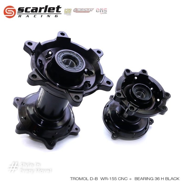 Jual Tromol Scarlet Cnc Wr 155 Teromol Wr155 depan belakang doubl ...