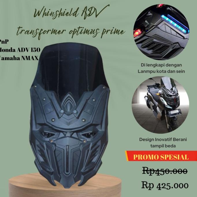 Jual windshield nmax 2020 & ADV Transformer optimus prime | Shopee ...