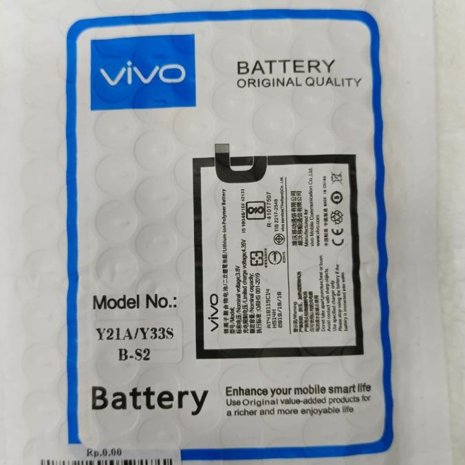 Jual BATTERY VIVO ORI 100% Y21A/Y33S (B-S2) 1211 | Shopee Indonesia