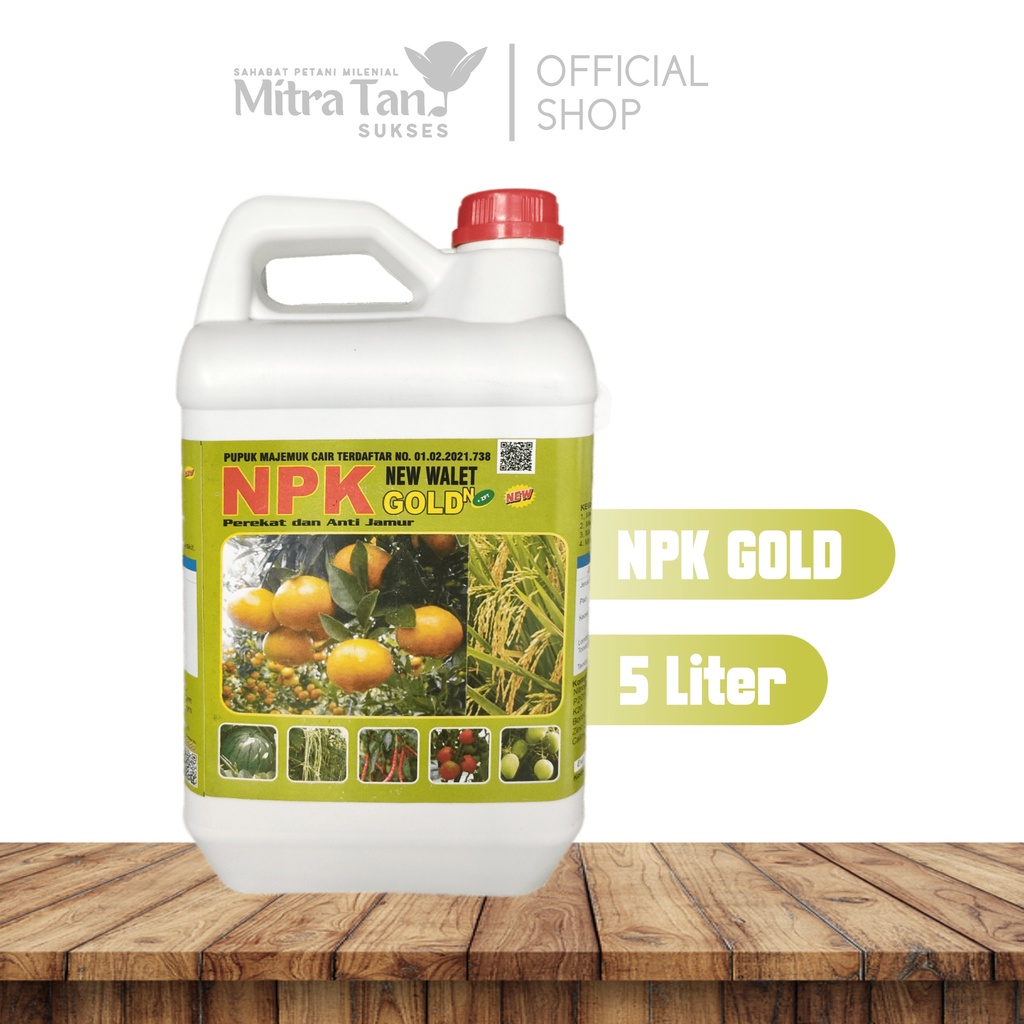 Jual Pupuk Nutrisi Tanaman Lengkap NPK GOLD CAIR 5L Perangsang ...