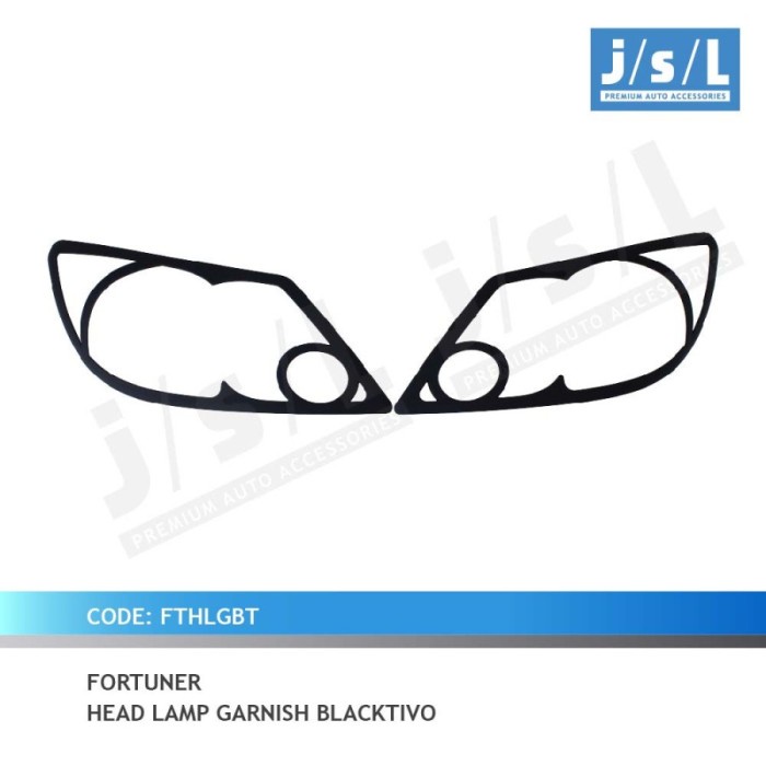 Jual Head Lamp Garnish Toyota Fortuner 2008 2010 Blacktivo Jsl Star