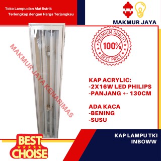 Jual Kap Lampu Tki Acrylic X X Housing Tl Neon Led Cm Rm Akrilic Shopee Indonesia